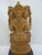 Seated Lord Ganesha Holding Fruit Carved Wood Hindu Deity God Statue on Pedestal For Sale In Portland, OR - Image 6 of 13