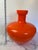 Glass Large Scale Murano Orange Cased Glass Vase in the Manner of Carlo Moretti. For Sale - Image 7 of 8
