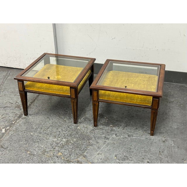 Brandt Vintage Brandt Display Curio Side Tables, Pair For Sale - Image 4 of 12