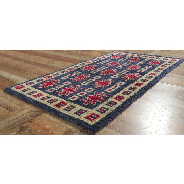 Vintage Finnish Rya Ryijy Rug - 03'01 X 05'07 For Sale In Dallas - Image 6 of 9
