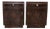 Art Deco Oak Burl Bedside Tables, 1950, Set of 2 For Sale