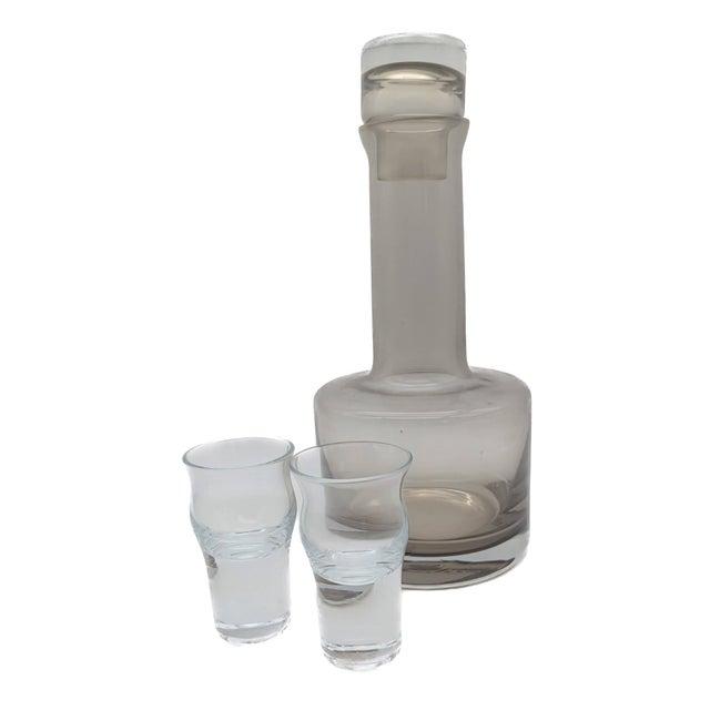 Transparent Vintage Caithness Glass "Morven" Decanter Designed by Domhnall Ó Broin For Sale - Image 8 of 11