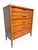 Vintage Mid Century Modern Tall Highboy Dresser by Lane in Tuxedo Design, Attributed For Sale - Image 9 of 9