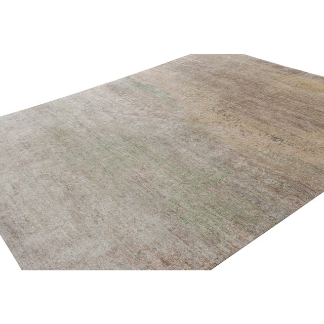 Rug & Kilim Rug & Kilim’s Contemporary Abstract Rug in Polychromatic Painterly Patterns For Sale - Image 4 of 8