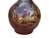 Chinese Brown Lacquer Golden Scenery Decorative Wood Vase Art For Sale - Image 11 of 16