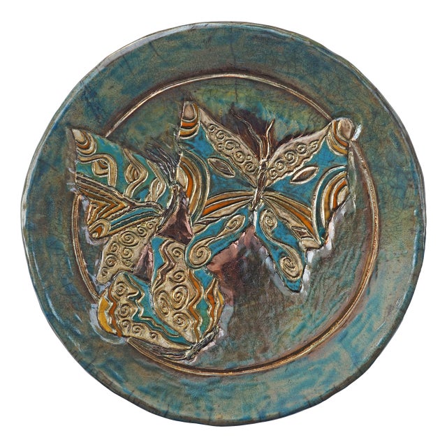 Harmonies of Wings Sculpture in Raku Ceramic from Stefania Zoppellaro, 2025 For Sale
