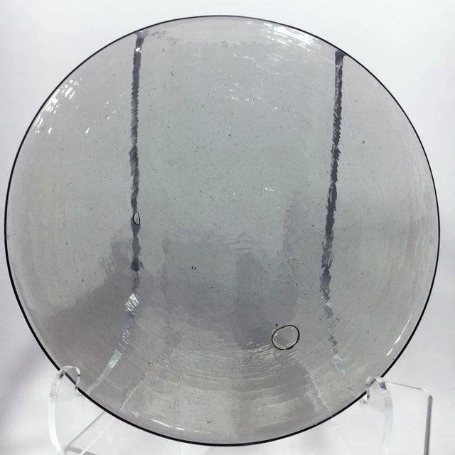 1970s Bullicante Glass Trivets - Cheese Boards - Set of 2 For Sale - Image 4 of 6