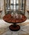 Contemporary Italian Round Pedestal Dining Table With Black Lacquer Base For Sale - Image 3 of 4