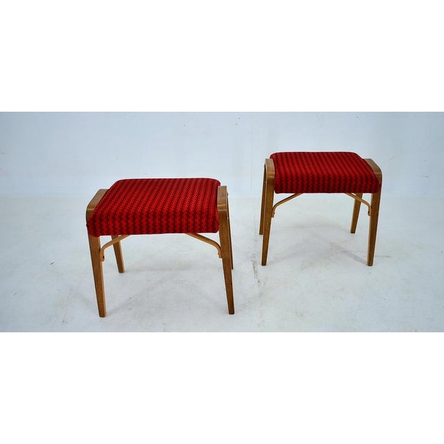 Set of Beech Stools by Ludvik Volak attributed to Drevopodnik Holesov, Czechoslovakia, 1960s For Sale - Image 14 of 16