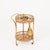 Round Serving Bar Cart in Bamboo, Rattan and Wicker by Franco Albini, Italy, 1960s For Sale - Image 3 of 12