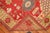 Bright Red Green Turkish Oushak Accent Size Rug For Sale In New York - Image 6 of 6