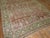 Antique Zabihi Collection Tree Motif Persian Worn Rug - 7'3" x 9'11" For Sale - Image 4 of 6