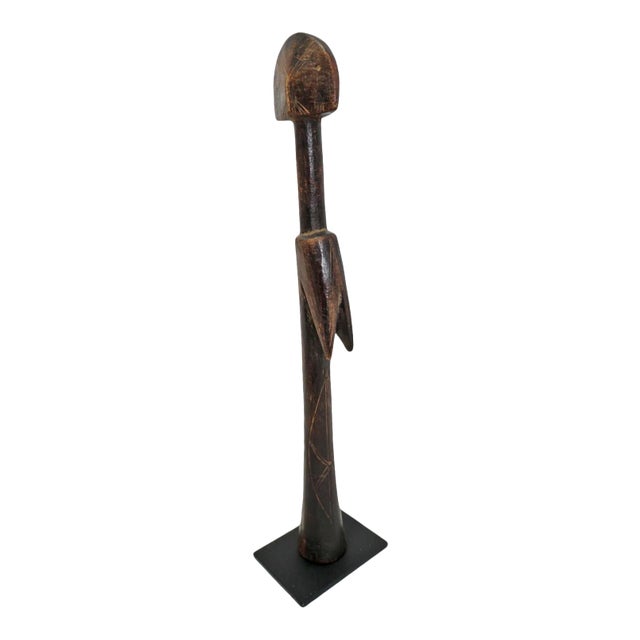Vintage African Mossi Doll Figurine on Stand For Sale