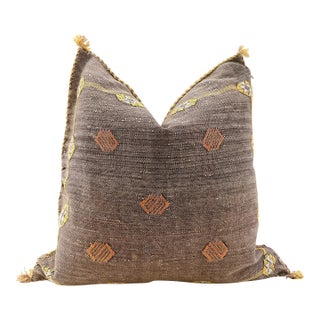 Moroccan Sabra Cactus Silk Pillow Cover For Sale