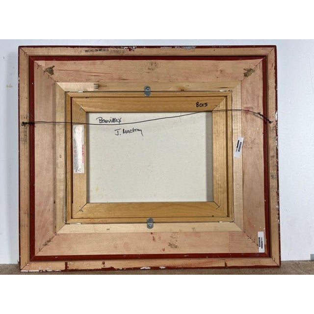 Original Jessie Mackay "Bonvillet" France Expressionist Oil Painting – Silver Gilt Frame For Sale - Image 4 of 5