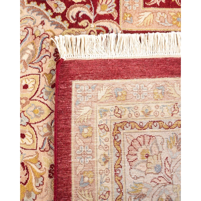 2000 - 2009 Mogul Hand-Knotted Area Rug - Red, 9' 2" x 12' 4" For Sale - Image 5 of 8