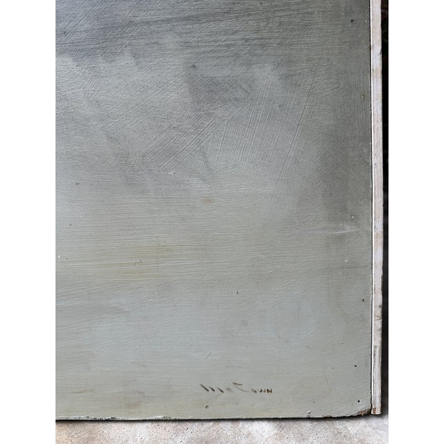 Vintage Atmospheric Abstract Landscape by Texas Artist Walter McCown For Sale In Houston - Image 6 of 11