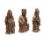 Chinese Fine Bronze Metal SanXing ( 3 Deities ) Fu Lu Shou Statue Set For Sale - Image 4 of 9