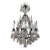 19th Century Style French Crystal & Bronze Patinated Chandelier For Sale
