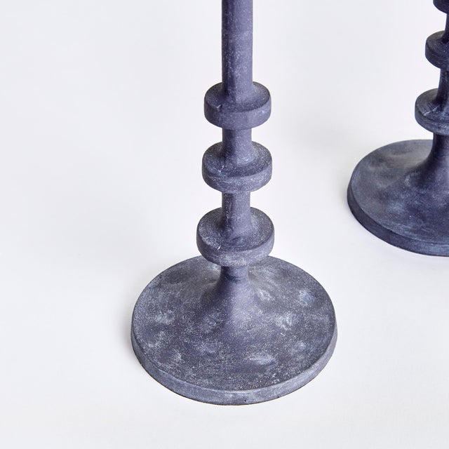 Modern Abacus Taper Holders, Set of 3 For Sale - Image 3 of 7