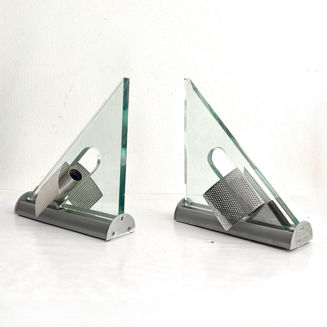 Metal Icaro Wall Lamps by Carlo Forcolini for Artemide, 1980s, Set of 2 For Sale - Image 7 of 7