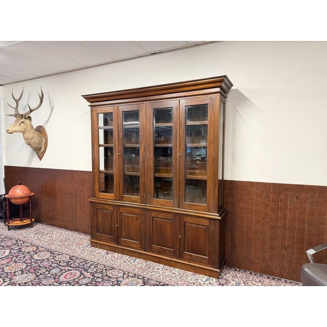 English Mahogany Display Bookcase For Sale - Image 3 of 18