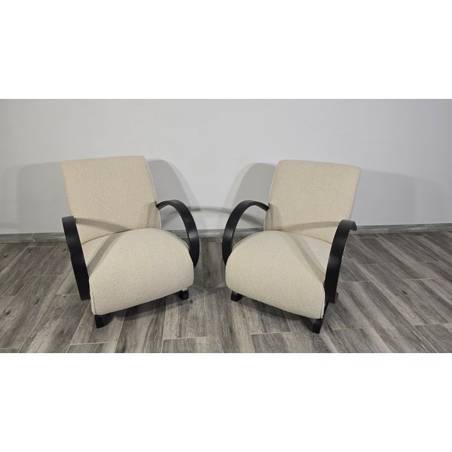 1940s Armchairs from Jindrich Halabala, 1940s, Set of 2 For Sale - Image 5 of 10