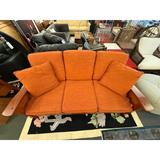 2010s Berkeley Mills Arts & Crafts Sofa For Sale - Image 5 of 12