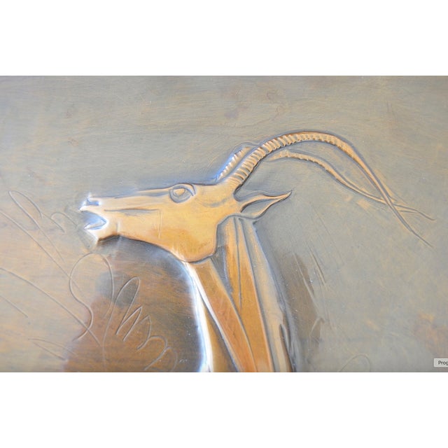 Mid-Century Modern Copper Antelope from Amaranto, 1960s For Sale - Image 6 of 9