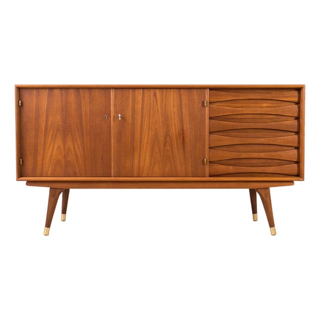 Mid-Century Modern Scandinavian Sideboard in Teak from Sven Andersen, 1960 For Sale