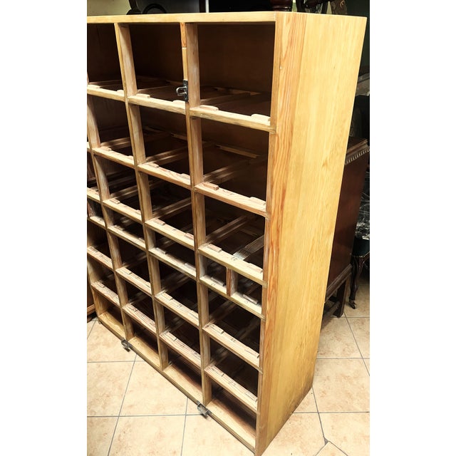26-Drawer Card Catalog Cabinet in Wood, 1950s For Sale - Image 13 of 18