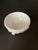 American Westmoreland Vintage 1950’s Milk Glass Covered Candy Jar Round Vanity Jar Floral Footed For Sale - Image 3 of 8