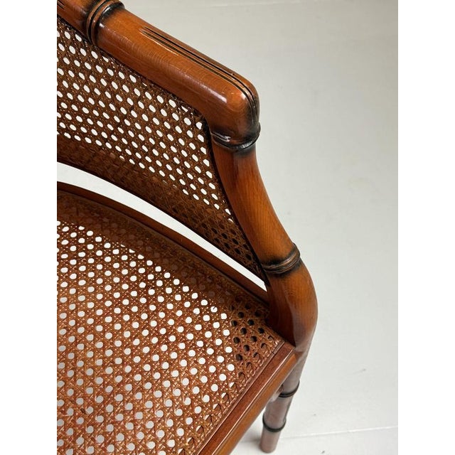 Vintage Faux Bamboo Chairs, Set of 4 For Sale - Image 15 of 16