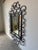 Large- Vintage Hollywood Regency Style Ornate Iron Wall Mirror For Sale In Miami - Image 6 of 12