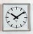 Metal Industrial Grey Square Wall Clock from Pragotron, 1980s For Sale - Image 7 of 15