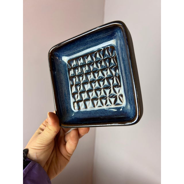 Blue Model 3337 Bowl by Einar Johansen for Søholm Keramik For Sale - Image 3 of 6