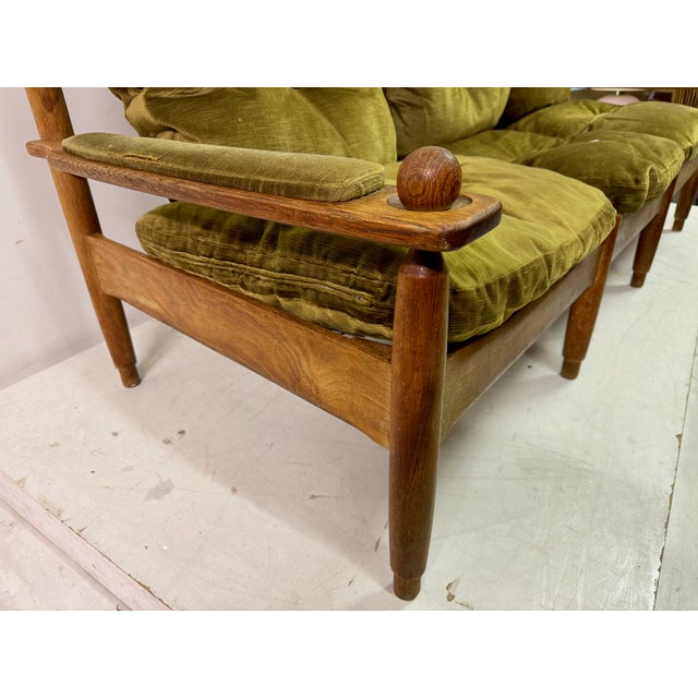 Dutch Oak 3-Seater Sofa, 1960s For Sale - Image 9 of 9