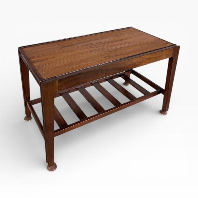 Brown Mid-Century Teak & Mahogany Coffee Table from Remploy For Sale - Image 8 of 8