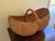 Early 20th Century Large Early 20th Century American Splint Oak Buttocks Gathering Basket For Sale - Image 5 of 11