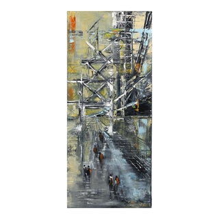 Modern "Construction 2" Original Painting by Ivana Milosevic For Sale