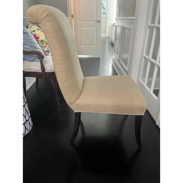Late 20th Century Quality Vintage Upholstered Dining Chairs by Bernhardt- Set of 6 For Sale - Image 5 of 9