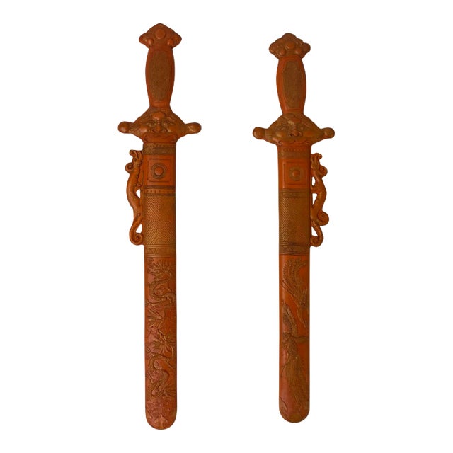 Chinese Calligraphic Box Set Cinnabar Ink Sticks Fengshui Art For Sale