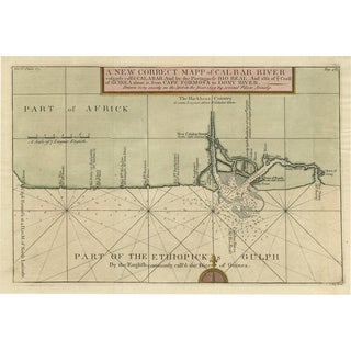African Map of the Coast from Cape Formosa, 1732 For Sale