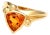 14KY Citrine(1.90) & Diamond Accent Ring, size 7 For Sale