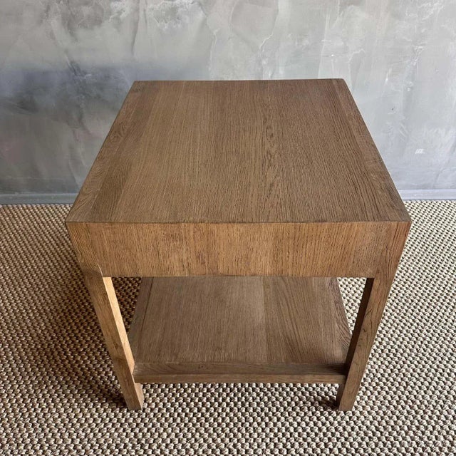 White Oak Nightstand With Single Soft Close Drawer For Sale - Image 10 of 10