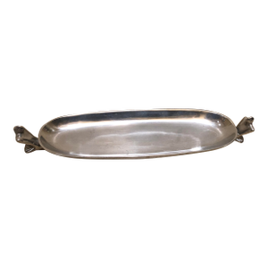 Artistic Carroll Boyes Pewter Canoe Boat Decorative Tray Accessory