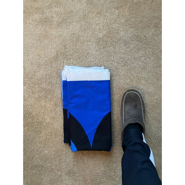 Marimekko Kaivo Blue Fabric For Sale - Image 9 of 9