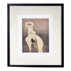 Rare Signed 1973 Dorothea Tanning Surrealist Etching “En Chair Et en Or” Limited Edition 6/100