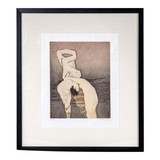Rare Signed Limited Edition Dorothea Tanning Etching "En Chair Et en Or" (1973) For Sale