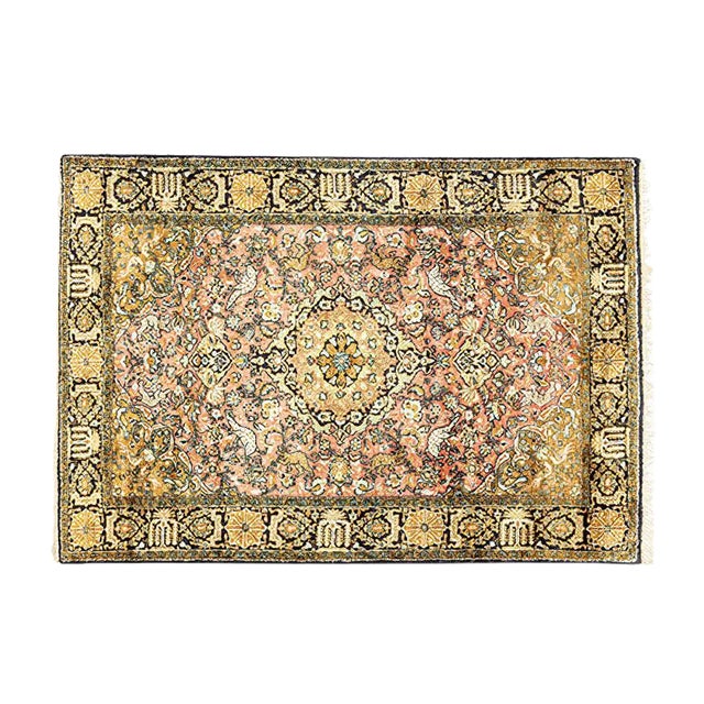 Mid-Century Modern Silk Rug, 1960s For Sale